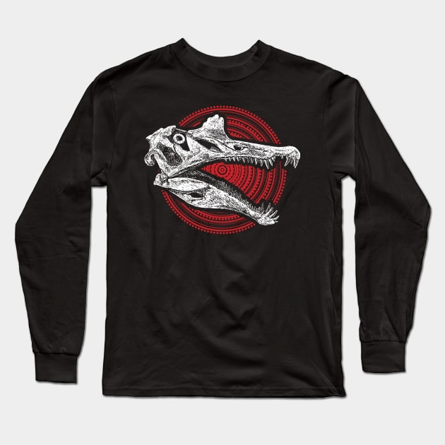 Spinosaurus Skull Long Sleeve T-Shirt by LAB Ideas